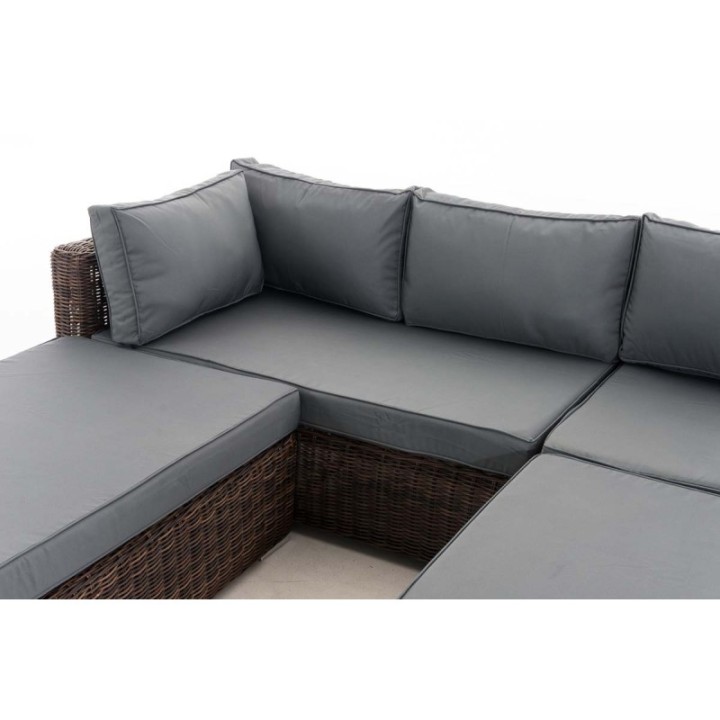 Loungebed Terrassa Eisengrau