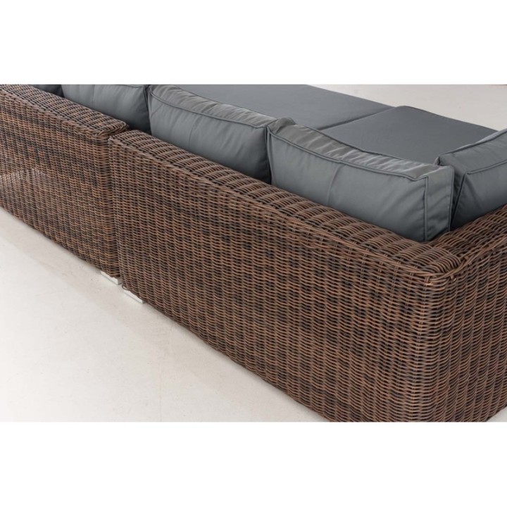 Loungebed Terrassa Eisengrau