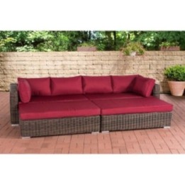 Loungebed Terrassa Rubinrot