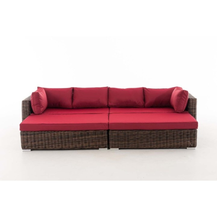 Loungebed Terrassa Rubinrot