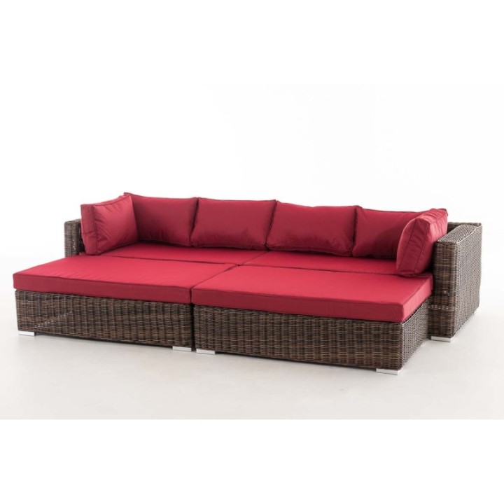 Loungebed Terrassa Rubinrot