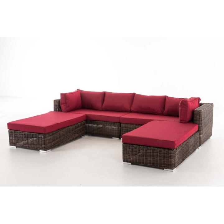 Loungebed Terrassa Rubinrot
