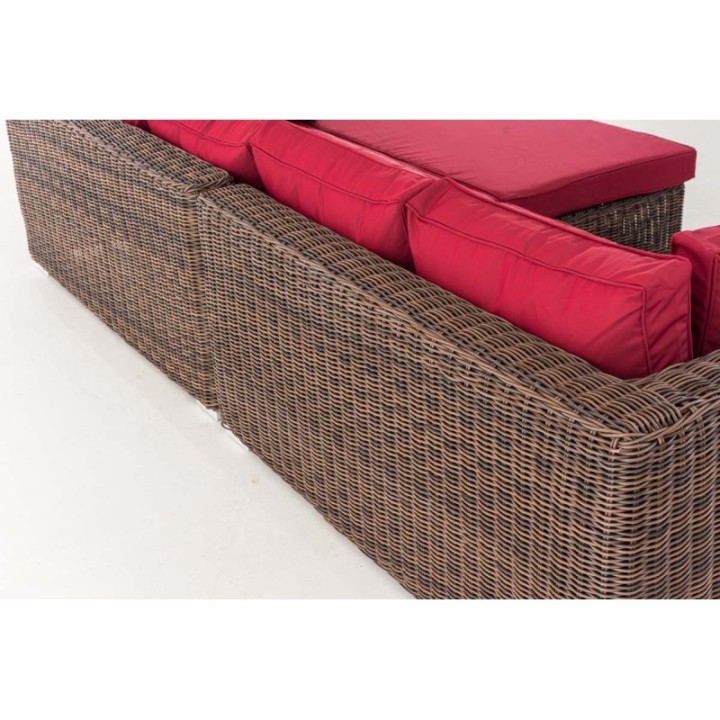 Loungebed Terrassa Rubinrot