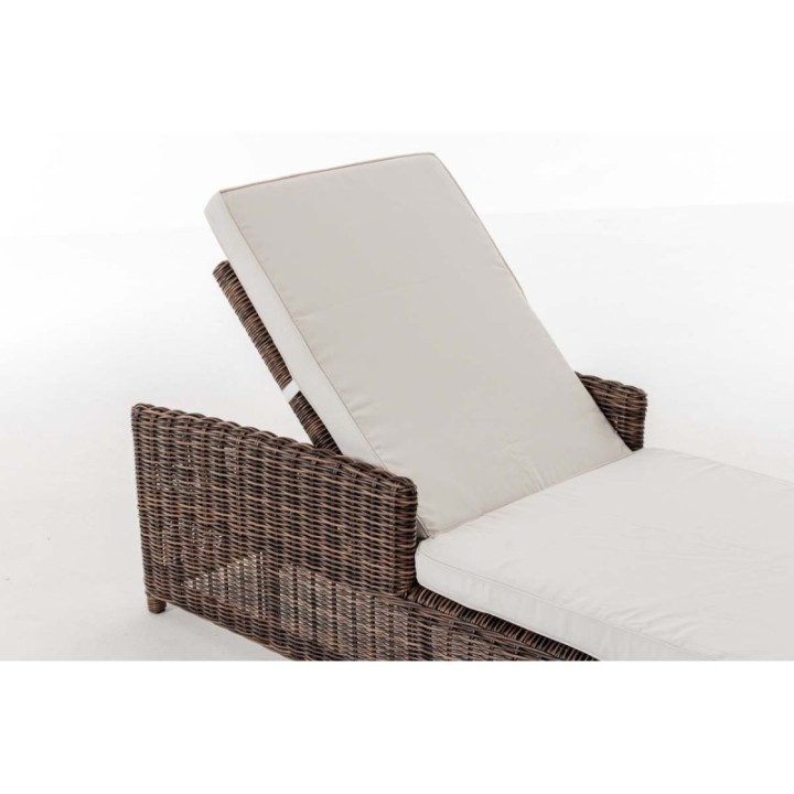 Set Sonnenliegen Massa Cremeweiss