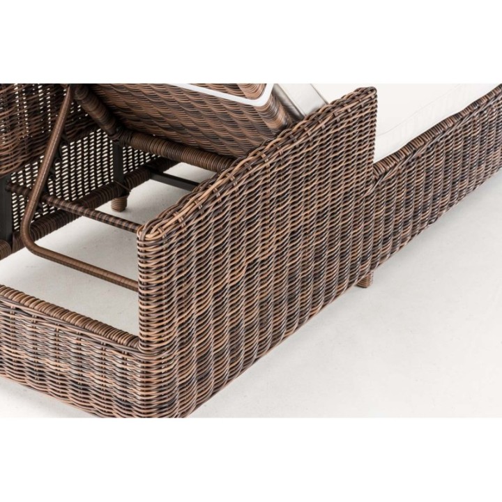 Set Sonnenliegen Massa Cremeweiss