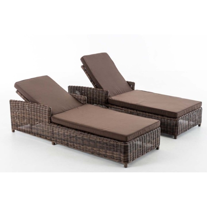 Set Sonnenliegen Massa Terrabraun