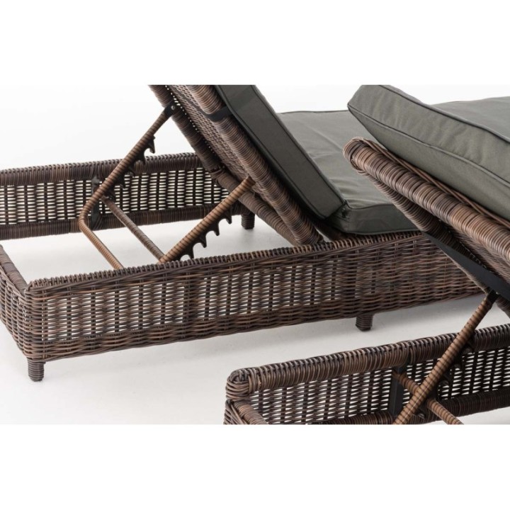 Set Sonnenliegen Burano Anthrazit