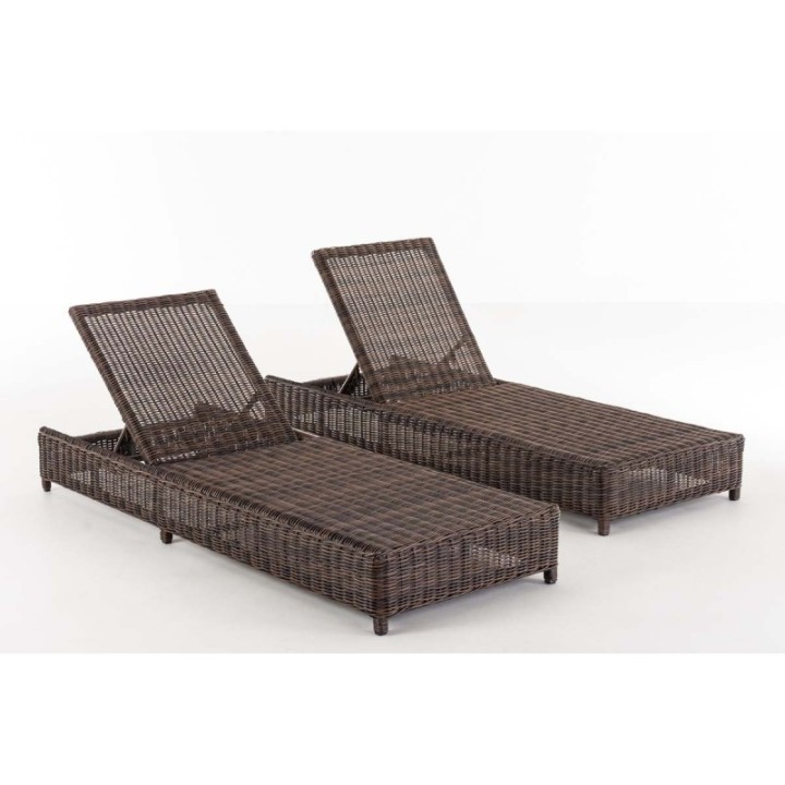Set Sonnenliegen Burano Anthrazit