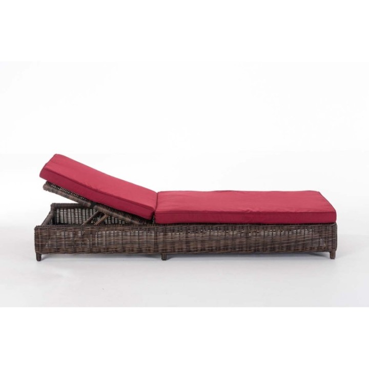 Set Sonnenliegen Burano Rubinrot