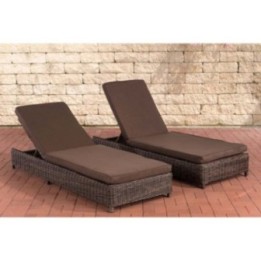 Set Sonnenliegen Burano Terrabraun