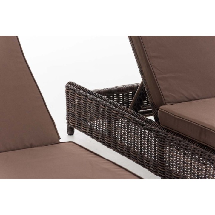 Set Sonnenliegen Burano Terrabraun