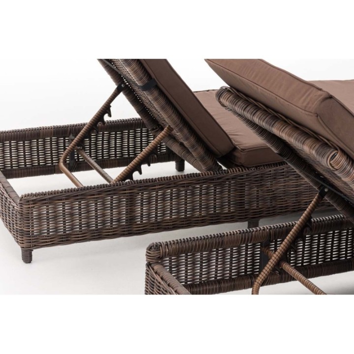 Set Sonnenliegen Burano Terrabraun