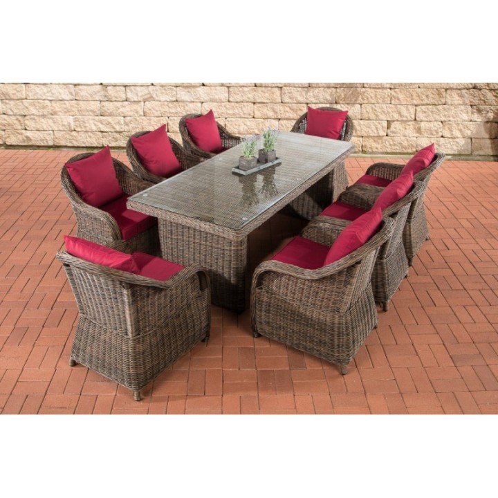 Sitzgruppe Lavello XL Rubinrot