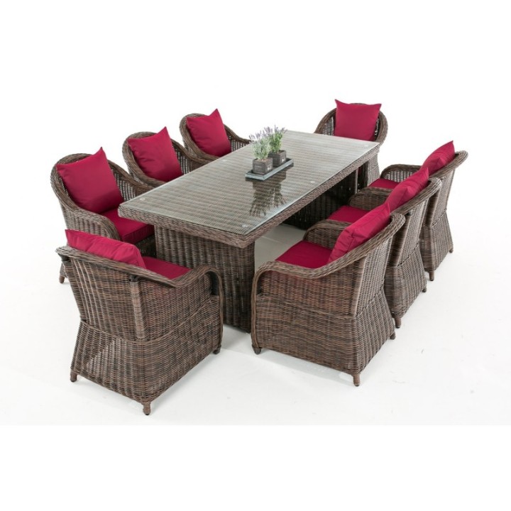 Sitzgruppe Lavello XL Rubinrot