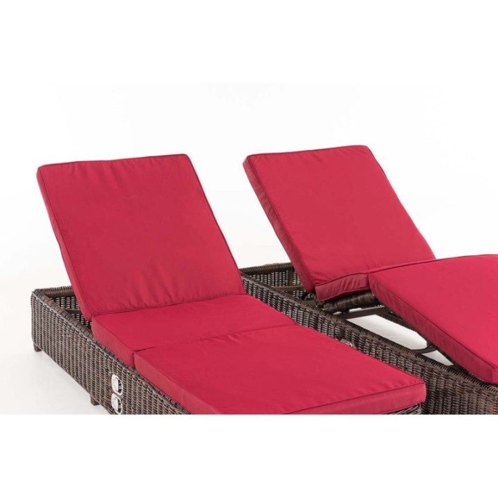 Set Sonnenliegen Imola Rubinrot