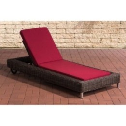 Sonnenliege Rosso 5mm Rubinrot