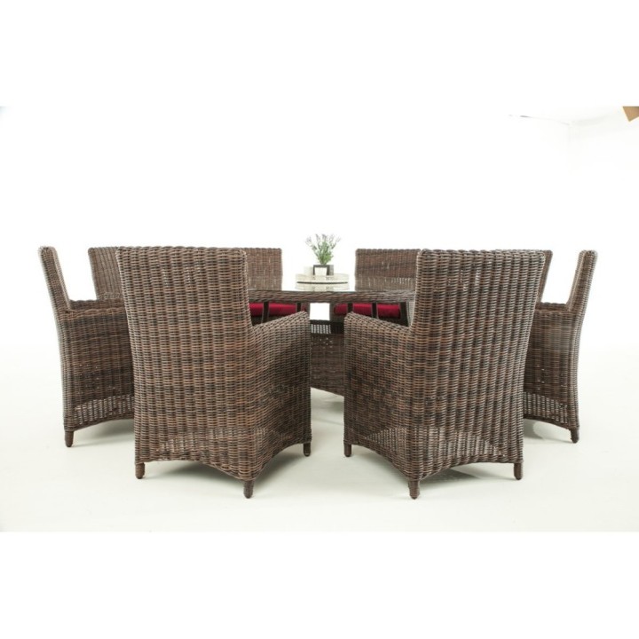 Sitzgruppe Larino XL Rubinrot