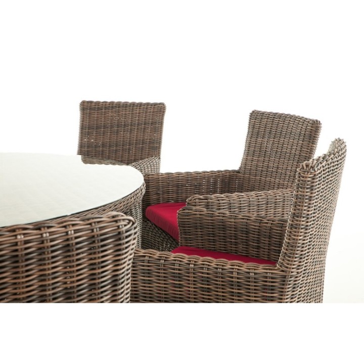 Sitzgruppe Larino XL Rubinrot