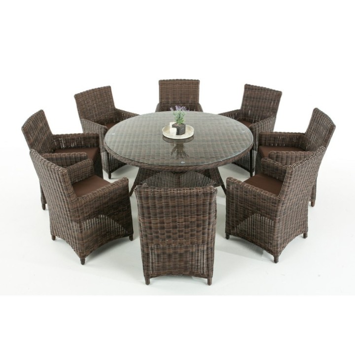 Sitzgruppe Larino XL Terrabraun