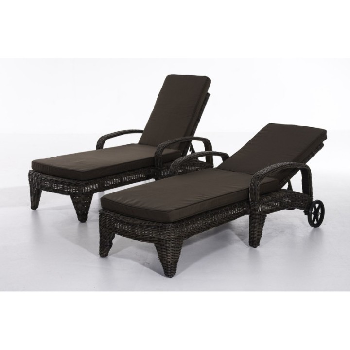 Set Sonnenliegen Luini Terrabraun