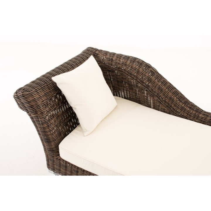 Chaiselongue Savannah 5mm Cremeweiss