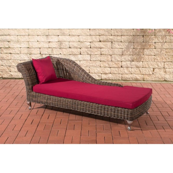 Chaiselongue Savannah 5mm Rubinrot
