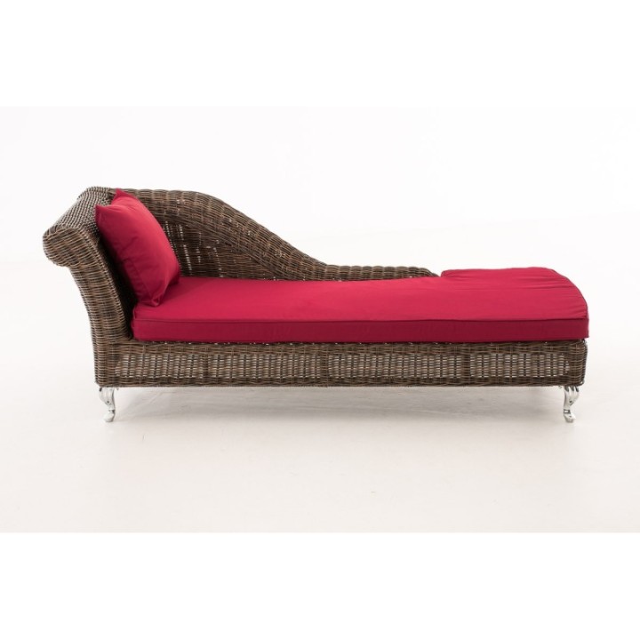 Chaiselongue Savannah 5mm Rubinrot