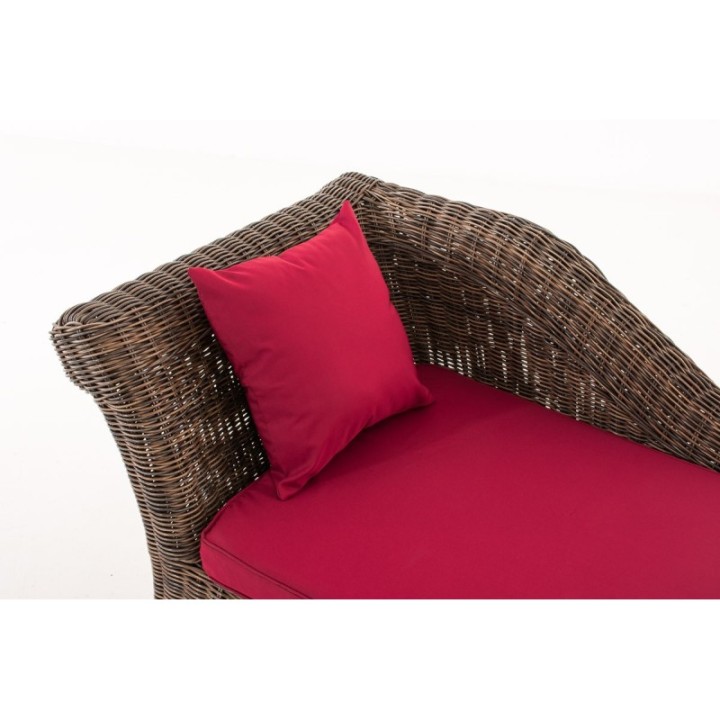 Chaiselongue Savannah 5mm Rubinrot