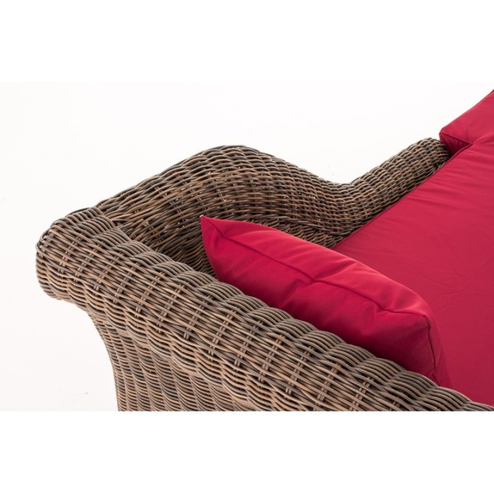 Chaiselongue Savannah 5mm Rubinrot