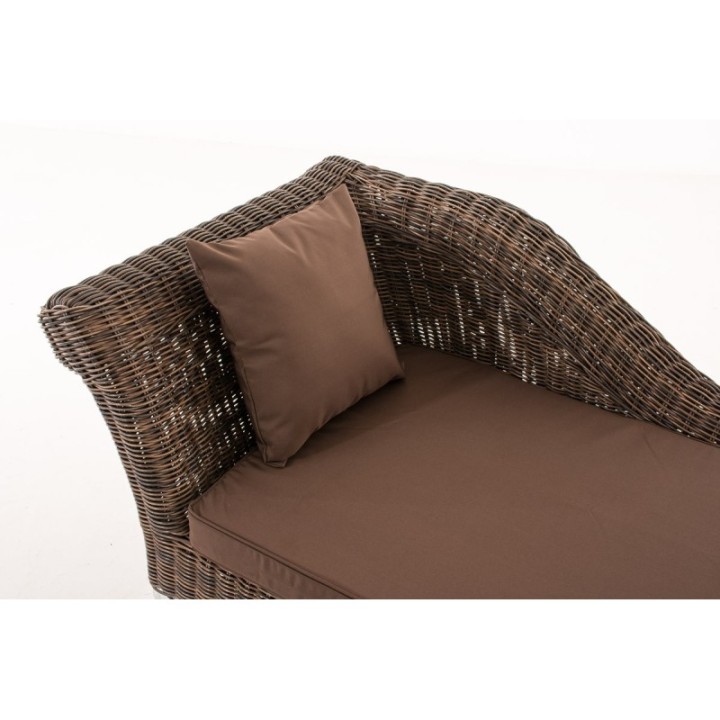 Chaiselongue Savannah 5mm Terrabraun