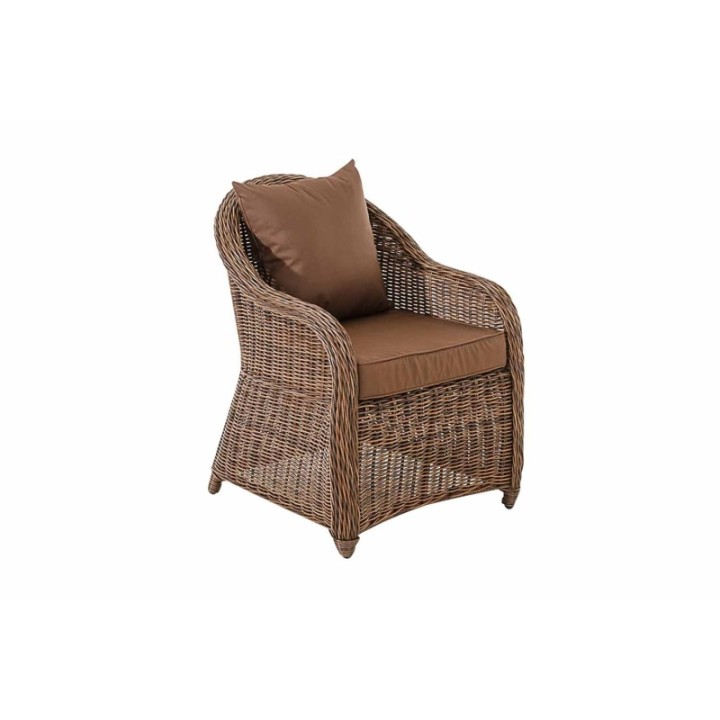 4er Set Sessel Stavanger / Farsund Terrabraun