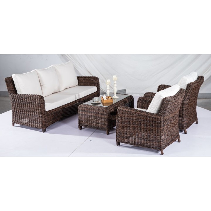 Gartengarnitur San Fernando 5mm Creme
