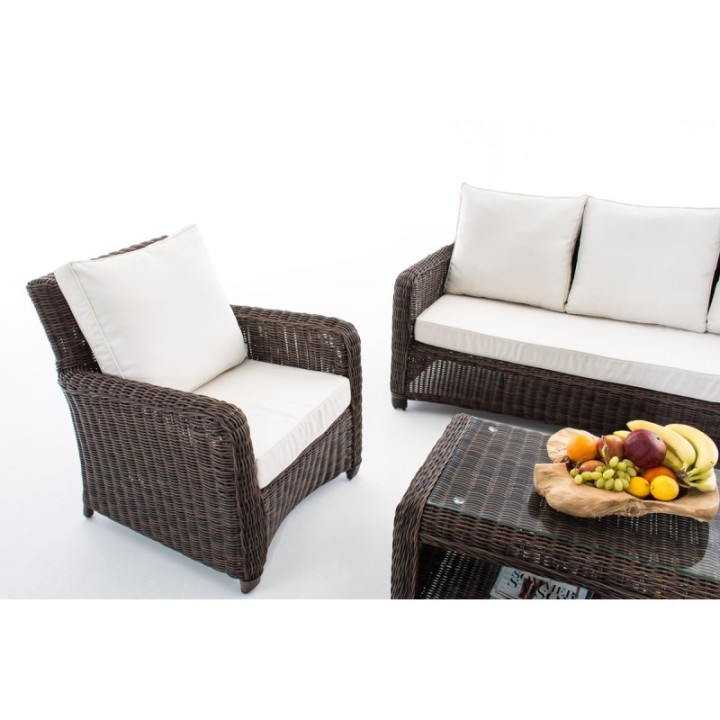 Gartengarnitur San Fernando 5mm Creme