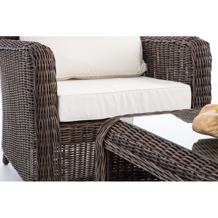 Gartengarnitur San Fernando 5mm Creme