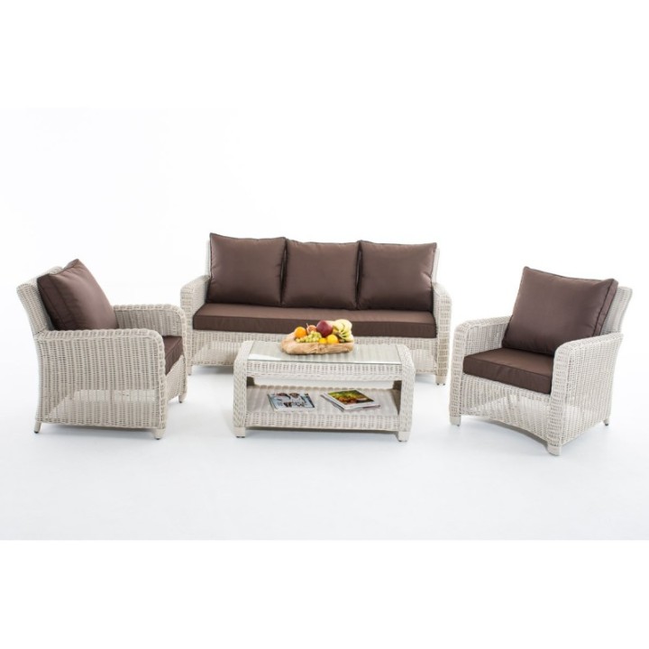 Gartengarnitur San Fernando 5mm Terrabraun