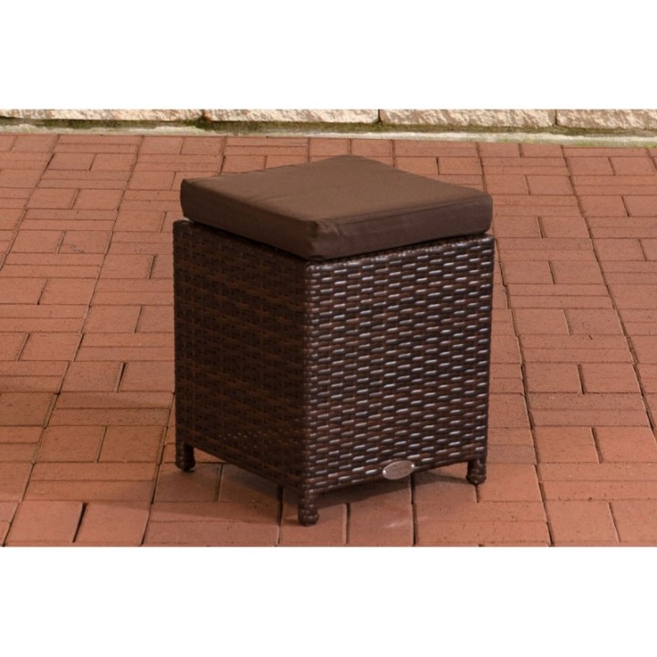 Fußhocker Siena / Sorano Terrabraun