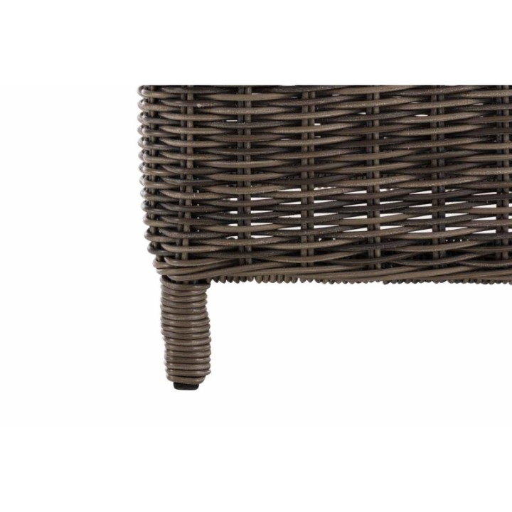 Hocker Vilato Rundrattan, creme