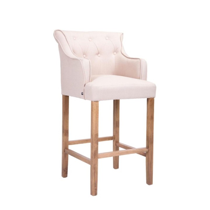 Barhocker Lykso Stoff antik-hell