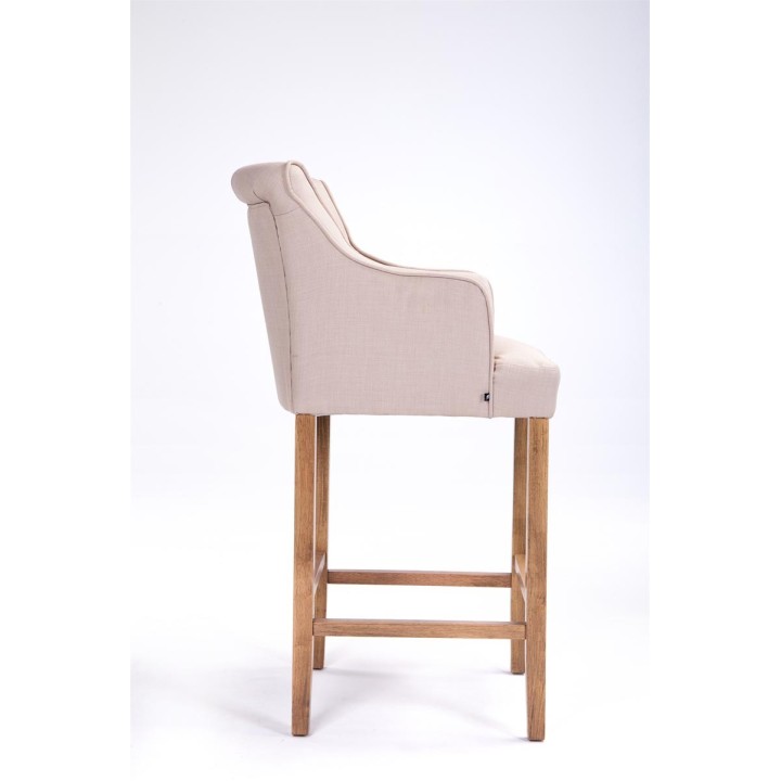 Barhocker Lykso Stoff antik-hell