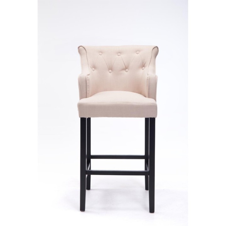Barhocker Lykso Stoff schwarz