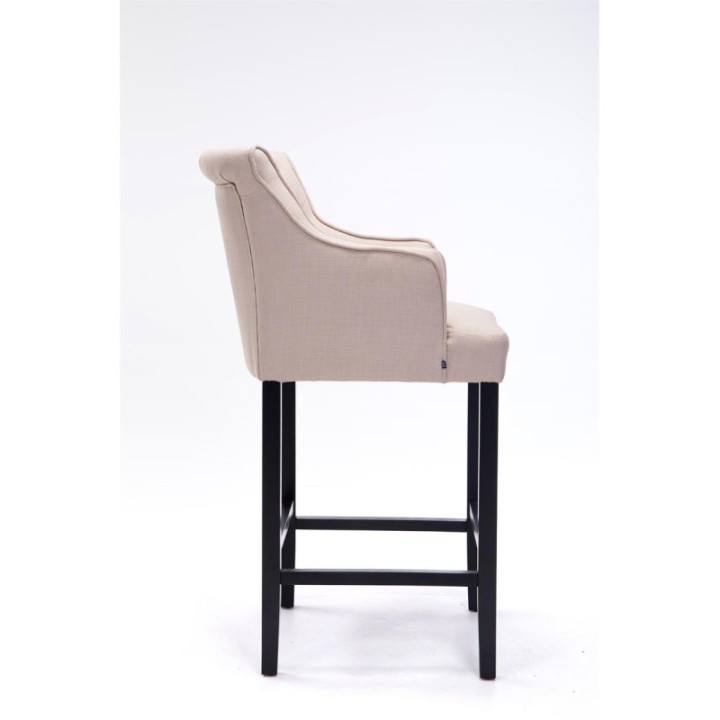 Barhocker Lykso Stoff schwarz