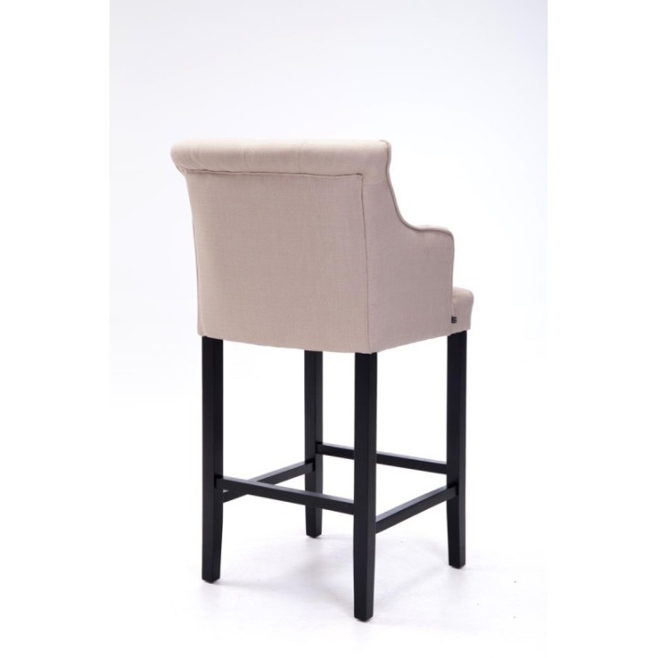 Barhocker Lykso Stoff schwarz