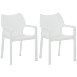 2er SET Stapelstuhl DIVA
