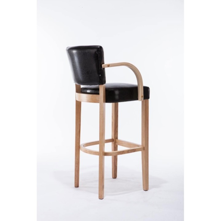Barhocker Lionel mit Armlehne natura