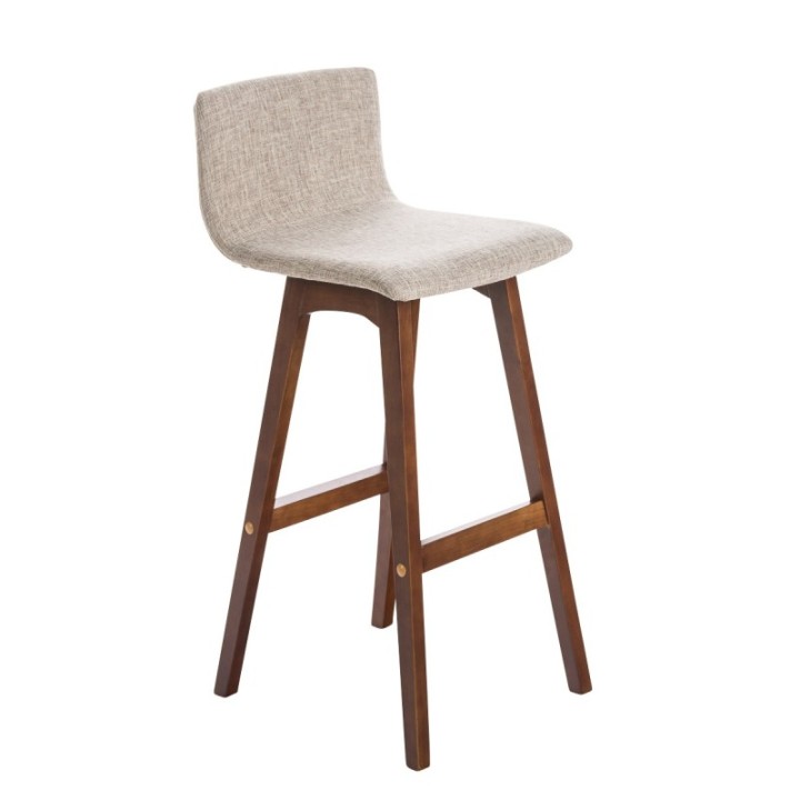 Barhocker Taunus Stoff Walnuss