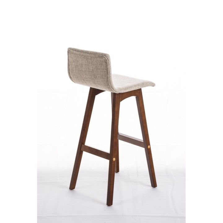 Barhocker Taunus Stoff Walnuss