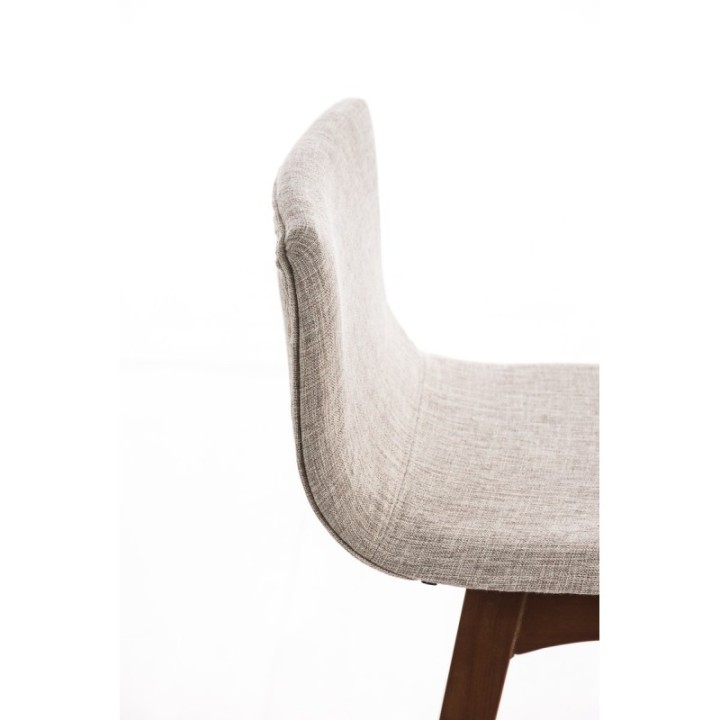 Barhocker Taunus Stoff Walnuss