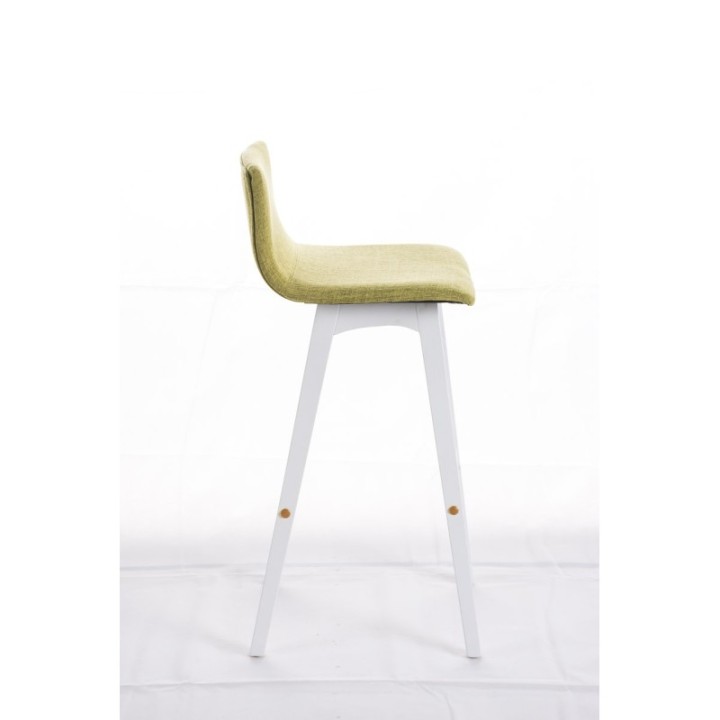 Barhocker Taunus Stoff Weiß