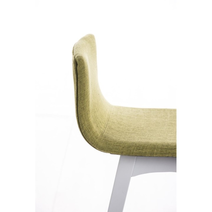 Barhocker Taunus Stoff Weiß