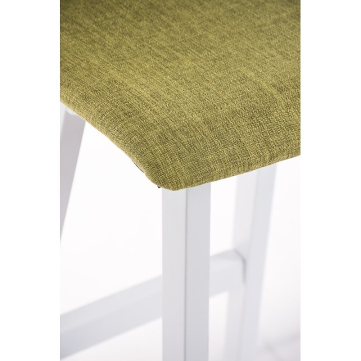 Barhocker Taunus Stoff Weiß
